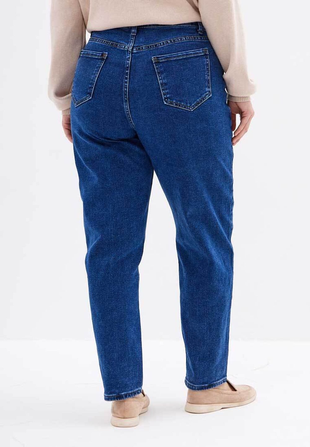 Джинсы больших размеров на молнии