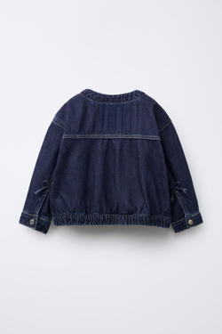 ZARA ДЖИНСОВАЯ КУРТКА, СИНИЙ