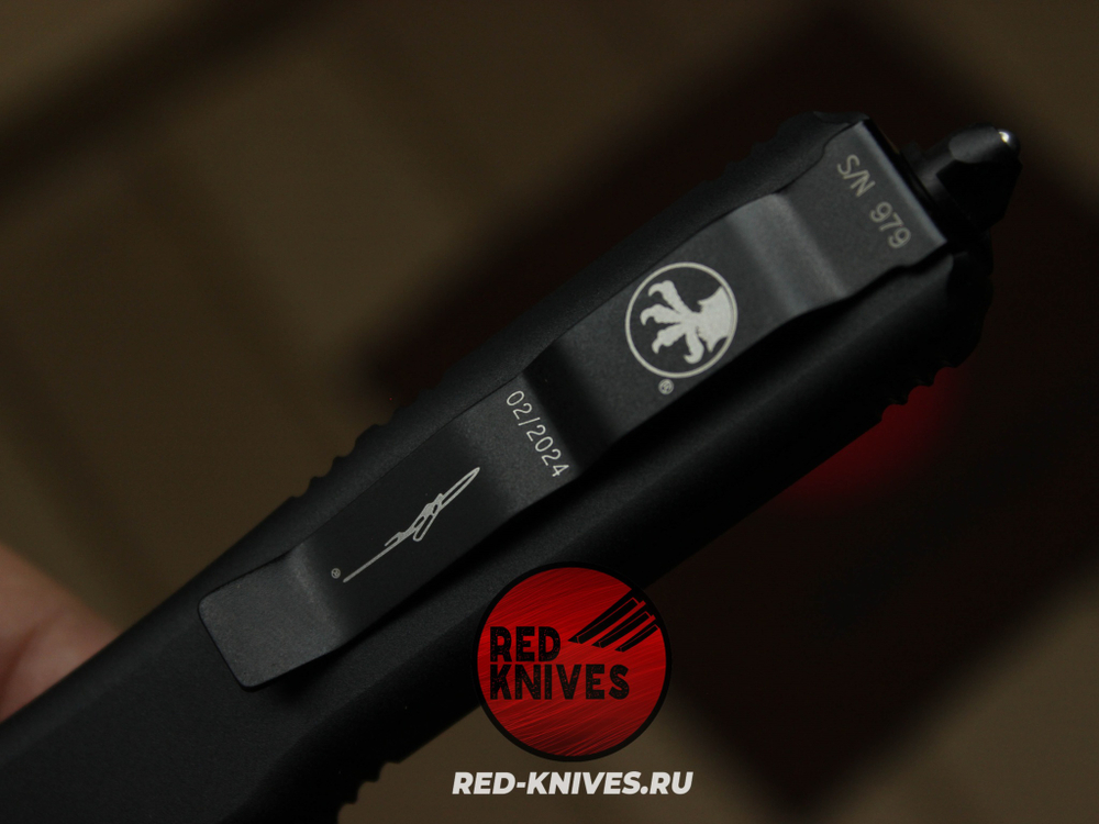 Нож Microtech Ultratech S/E A+++ - черная рукоять, стандартный черный клинок RK/Н91
