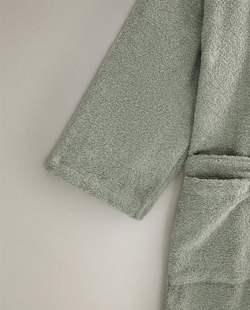 ZARA HOME ХЛОПКОВЫЙ ХАЛАТ, СВЕТЛО-ЗЕЛЕНЫЙ