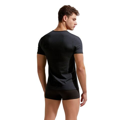 Мужская футболка с глубоким вырезом Gauvine (Размер: S) (Цвет: черный)