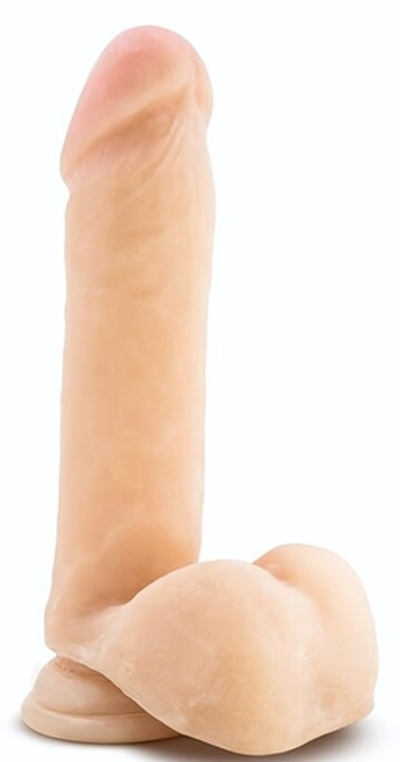 Телесный фаллоимитатор 8 Inch Sensa Feel Dildo - 20,3 см. (Цвет: телесный)