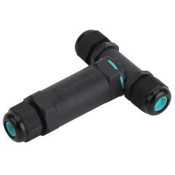 Коннектор ЭРА NO-224-21 кабельный T-образный IP68 5-Pin | Соединители кабельные IP68