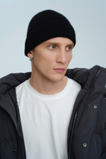 Шапка из шерсти | black