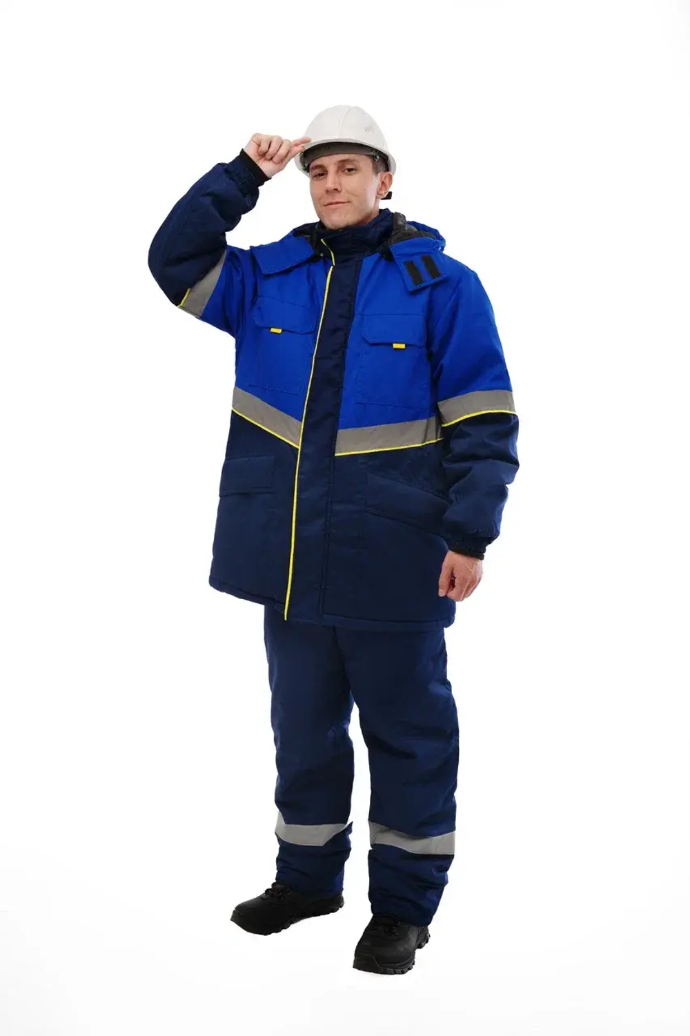 Куртка зимняя Северная широта цв.синий/васильковый