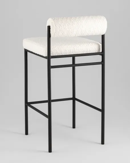 Полубарный стул Bau 65 см, молочный