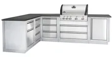 Приусадебная кухня с встроенным газовым грилем Napoleon BIG-32
