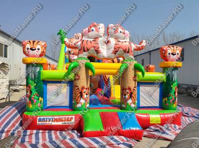 Коммерческий батут "Тигриная страна 2", 10*5*5,5 м