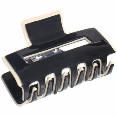 Заколка - краб для волос «AKS-EMPIRE», цвет черный, 4,5*3см