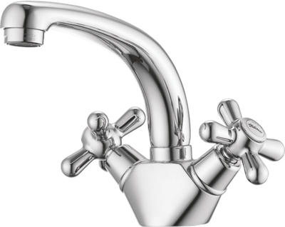 13012 Смеситель двухвент для умывальника "GANZER"