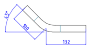 Отвод Valtec 22х22 мм безраструбный 45° (фитинги из нерж. стали серии VTi.955.I)