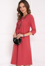 ПЛАТЬЕ МИНОЛЬ (ТЕРРАКОТ) Bellovera (Акция)