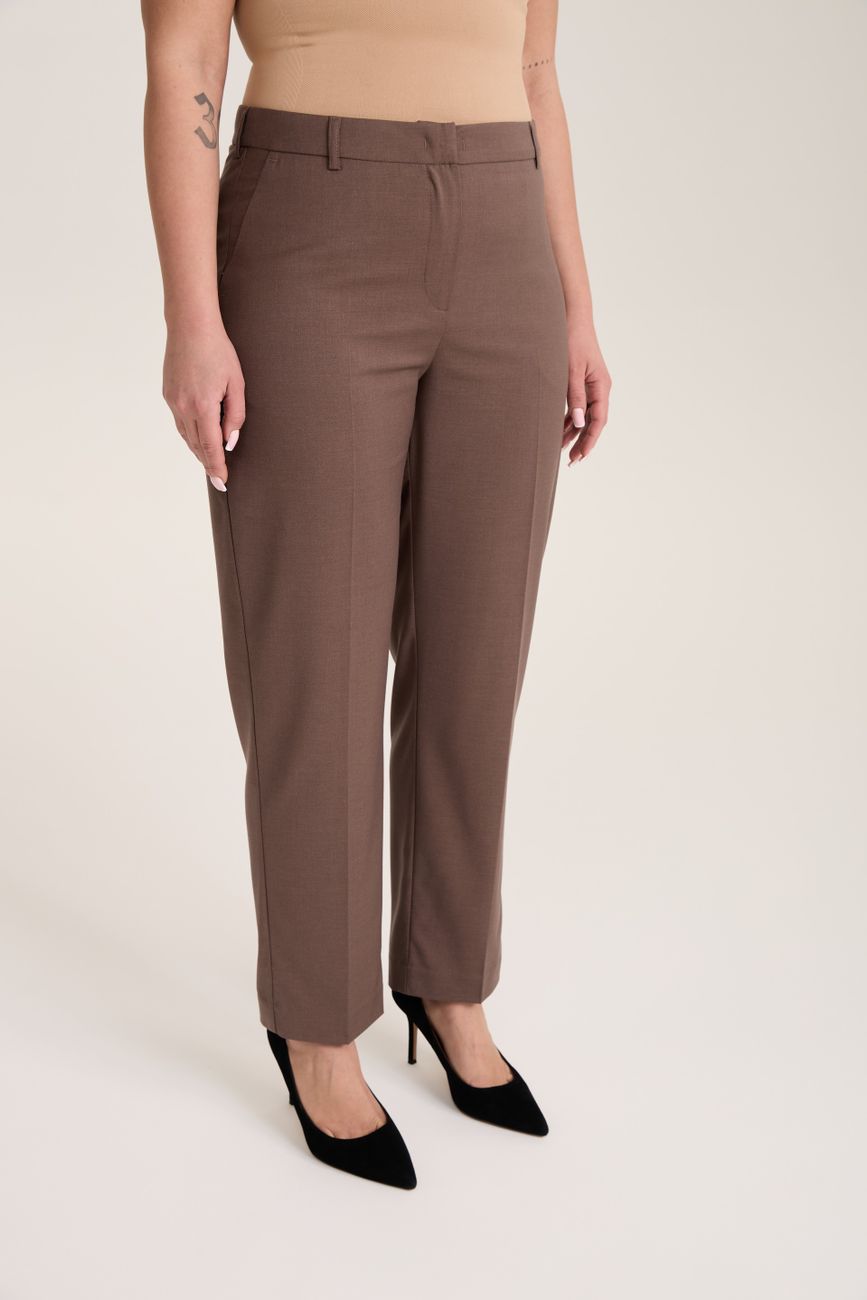 Брюки классические, мокко