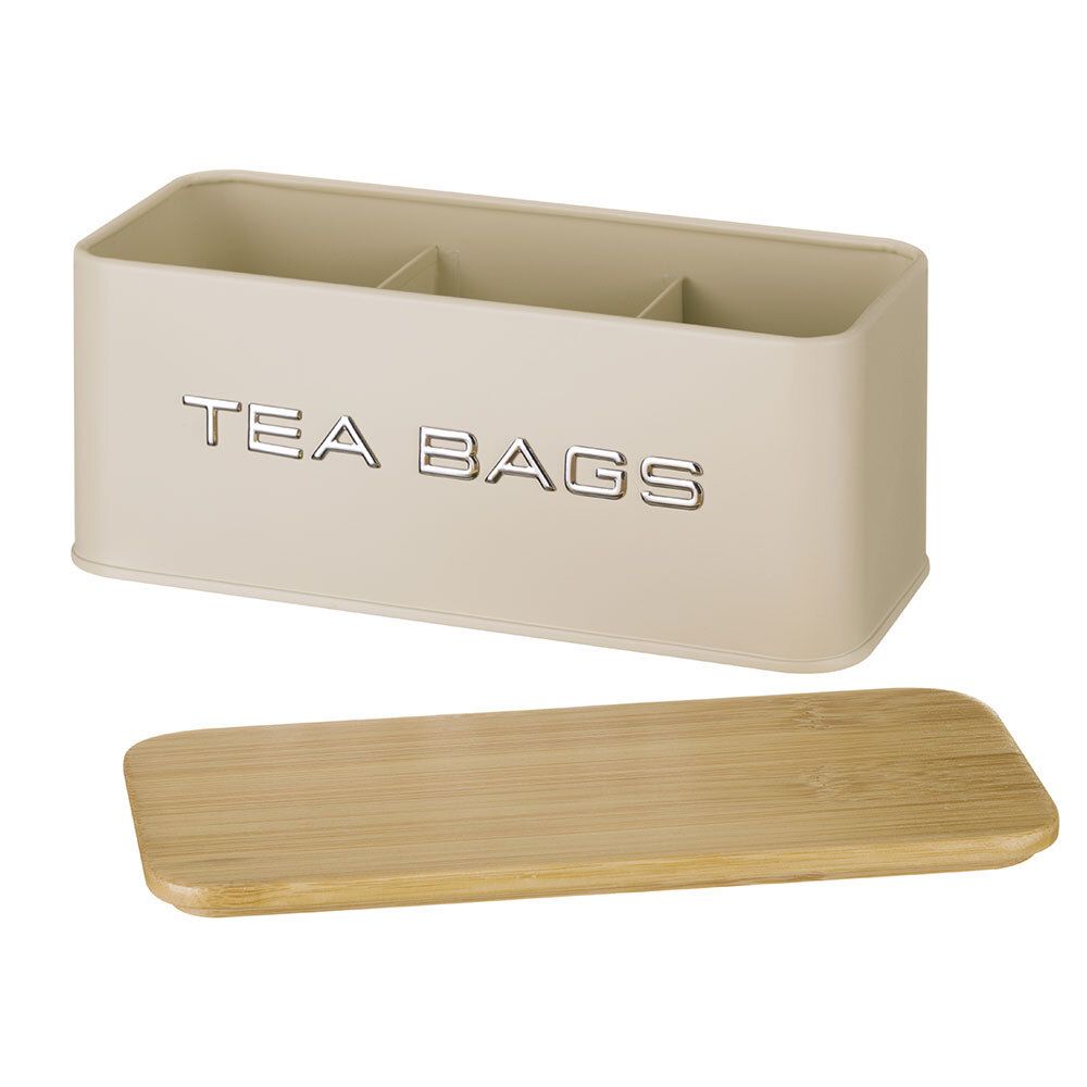 БАНКА AGNESS ДЛЯ ЧАЙНЫХ ПАКЕТИКОВ, 20,5Х9Х8 СМ, ЦВЕТ: IVORY