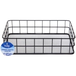 Корзинка металлическая настольная «ЛОФТ ТАМБЛ», цвет черный, 25*16*6см (Лейбл Селфи)