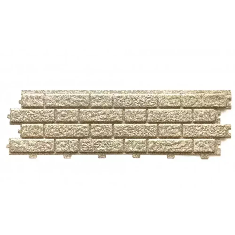 Сайдинг виниловый Tecos Brickwork Шампань 1140х350 мм