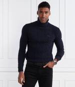 Хлопковый гольф Aeronautica Militare - темно-синий(MA1485L417)