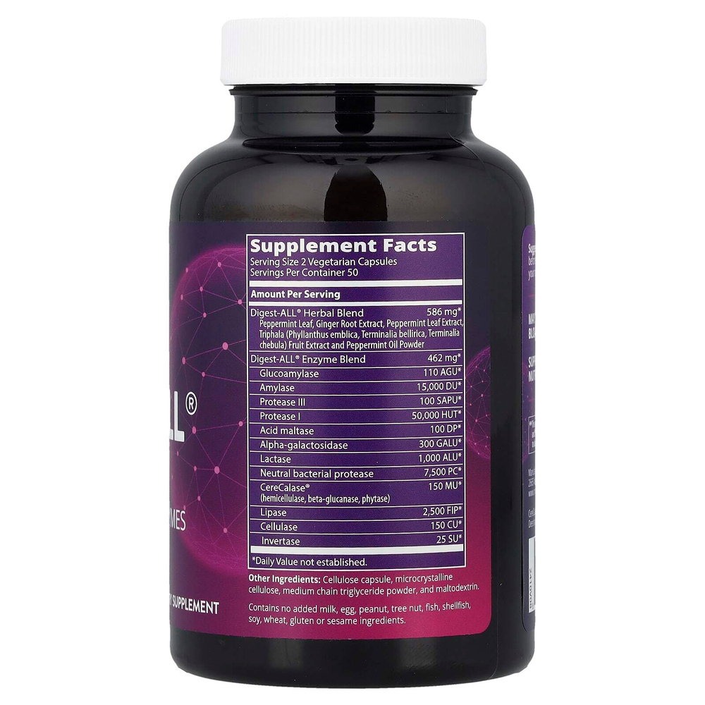 MRM Nutrition, Nutrition, Digest-ALL, ферменты, 100 капсул