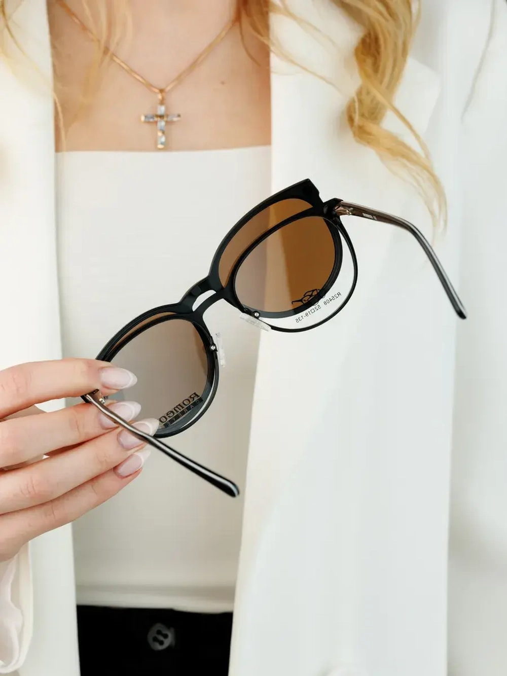 Оправа для очков с магнитными накладками 4в1