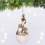 Елочная игрушка «Новогодний лесовичок» 5,5*6*12,5 см, золото