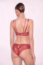 Бюстгальтер-бралетт Bohemian Vibe (Размер: 70E) (Цвет: терракотовый)