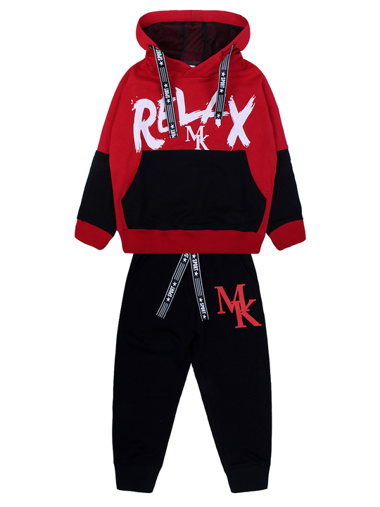 Спортивный костюм Bonito черно- красный "RELAX"