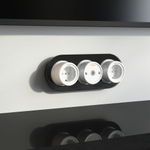 Розетка с заземлением белый ретро W5671001