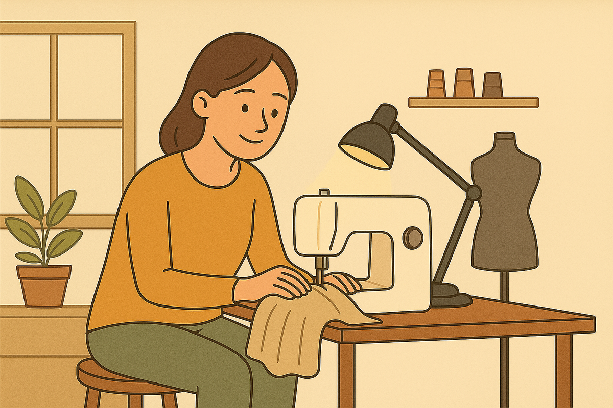 🧵 Как настроить своё рабочее место портного: советы по освещению, пространству и эргономике