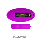 Лиловые вагинальные виброшарики 3,4см с пультом ДУ Pretty Love Willie BI-014548W