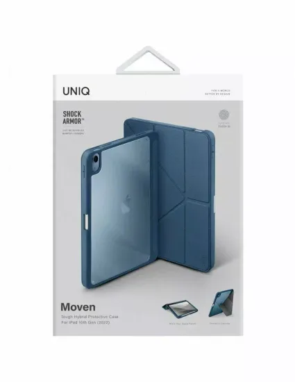 Чехол Uniq Moven Case для iPad 10.9 (2022 10th Gen) Синий Capri Blue