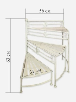 Подставка для цветов напольная металлическая "Прованс"