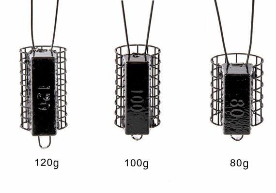 Набор металлических фидерных кормушек FC M1 ТЕЧЕНИЕ 80г 100г 120г 3шт. коробочная версия