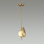 4864/1A MODERN ODL_EX22 81 золотистый/белый/стекло Подвес E14 1*40W JUNGLE