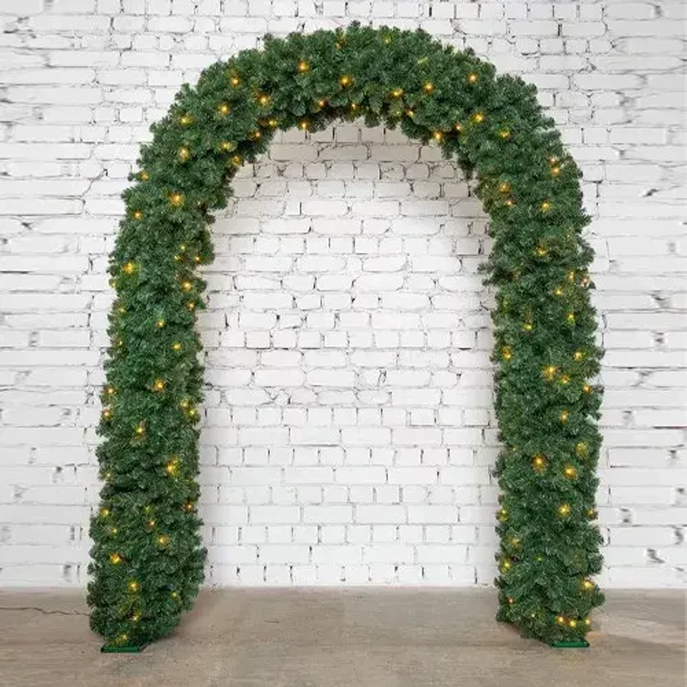 Хвойная арка Ларец Любви 240*160 см., 260 теплых-белых Led ламп, ПВХ, ЕлкиТорг (28007)