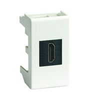 HDMI розетка, Viva, белая, 1 мод.