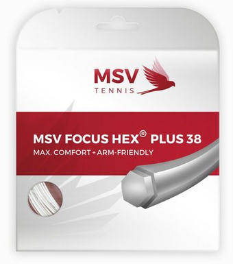 Струны теннисные MSV Focus Hex Plus 38 (12 m) - white