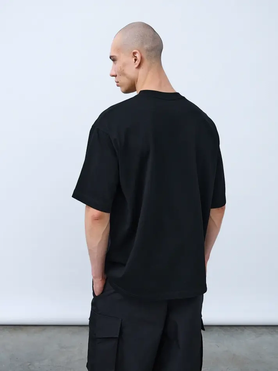 Футболка оверсайз (черный) 230 г