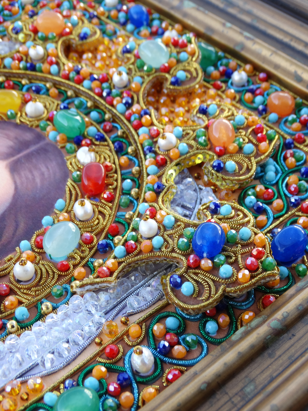 Принт-И21б Ткань с нанесенной авторской схемой Спас нерукотворный