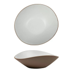 Блюдо,салатник,фарфор 600мл, 21.5*9.5cм, h 6,5cм,серия "Taiga"