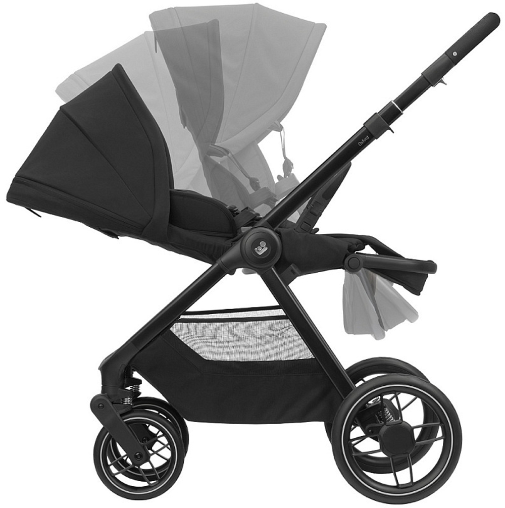Коляска детская Maxi-Cosi Oxford Plus 3 в 1 с автокреслом Coral 360 Essential Grey 1978390110 PlusTwillic Black/Черный