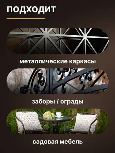 Грунт-эмаль по ржавчине 3 в 1 Betta Color / краска для внутренних и наружных работ, металла / черная, 1,8 кг