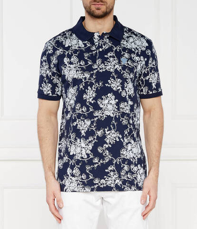 Поло SS AOP OVERDYE GUESS - темно-синий(M4GP08 K7O64)