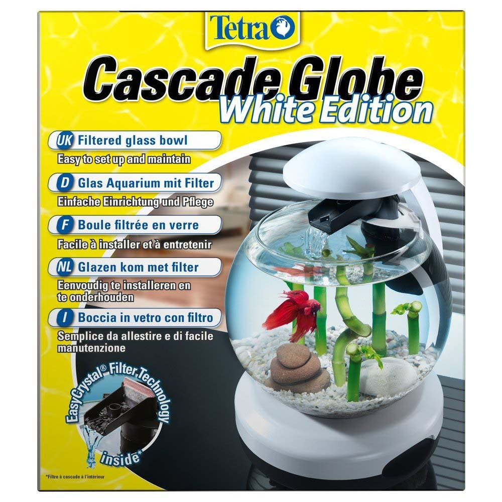 Tetra Cascade Globe 6,8 л (белый) - круглый аквариум со светом и фильтром