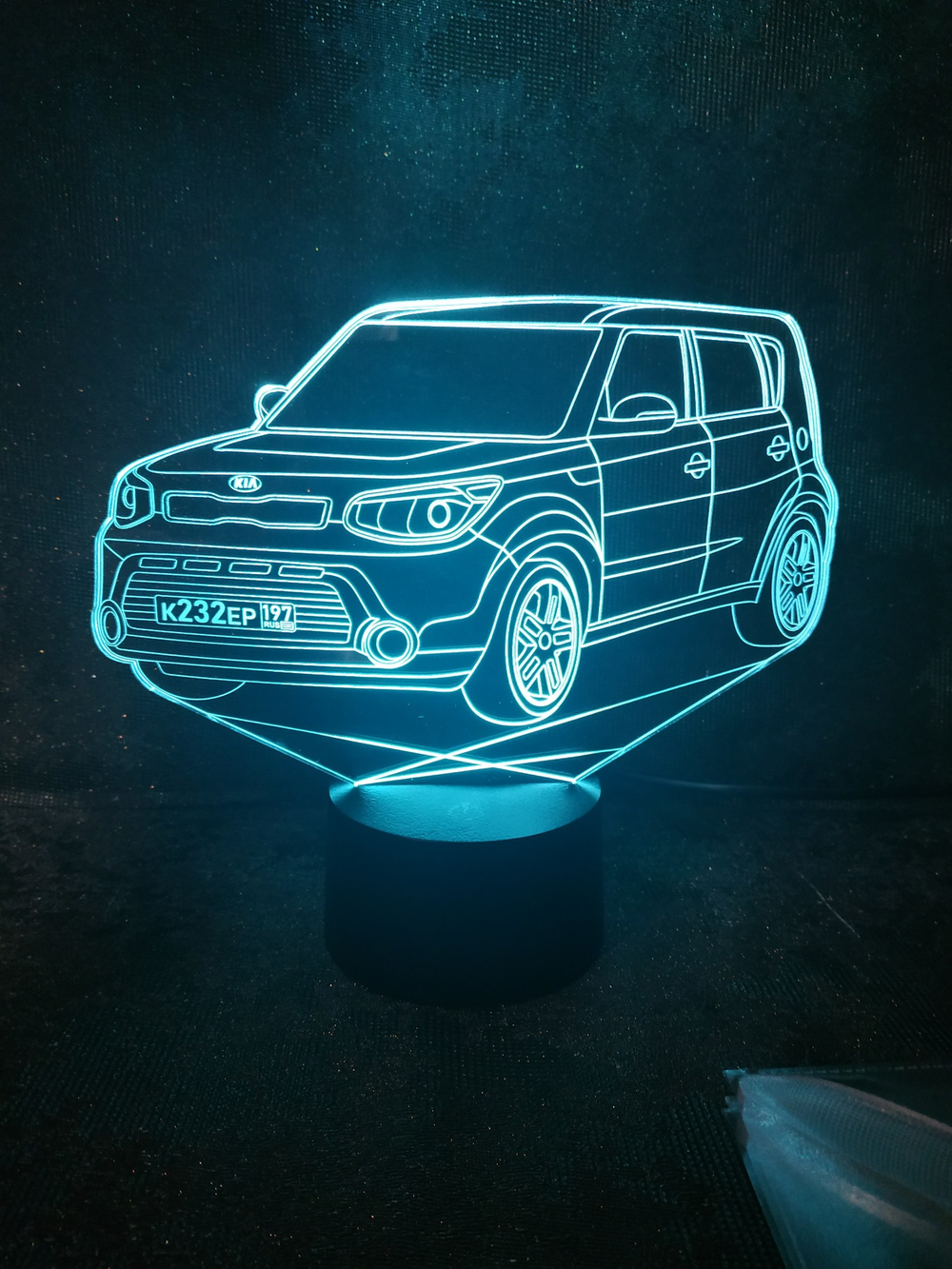 3Д- ночник "Автомобиль - Kia Soul – Киа Соул"