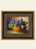 Картина настенная интерьерная в багетной раме 18*21 см