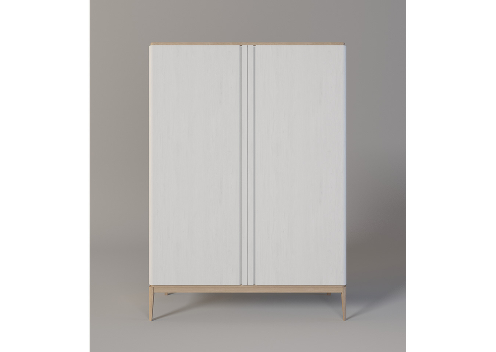 Шкаф Line 2-х дверный (белый)