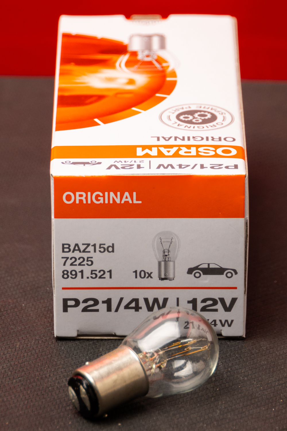 Osram P21/4W (150°) 12V (1шт.)