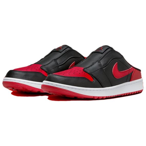 Jordan Air Jordan 1 Кроссовки для скейтборда Низкие Черно-красные Унисекс