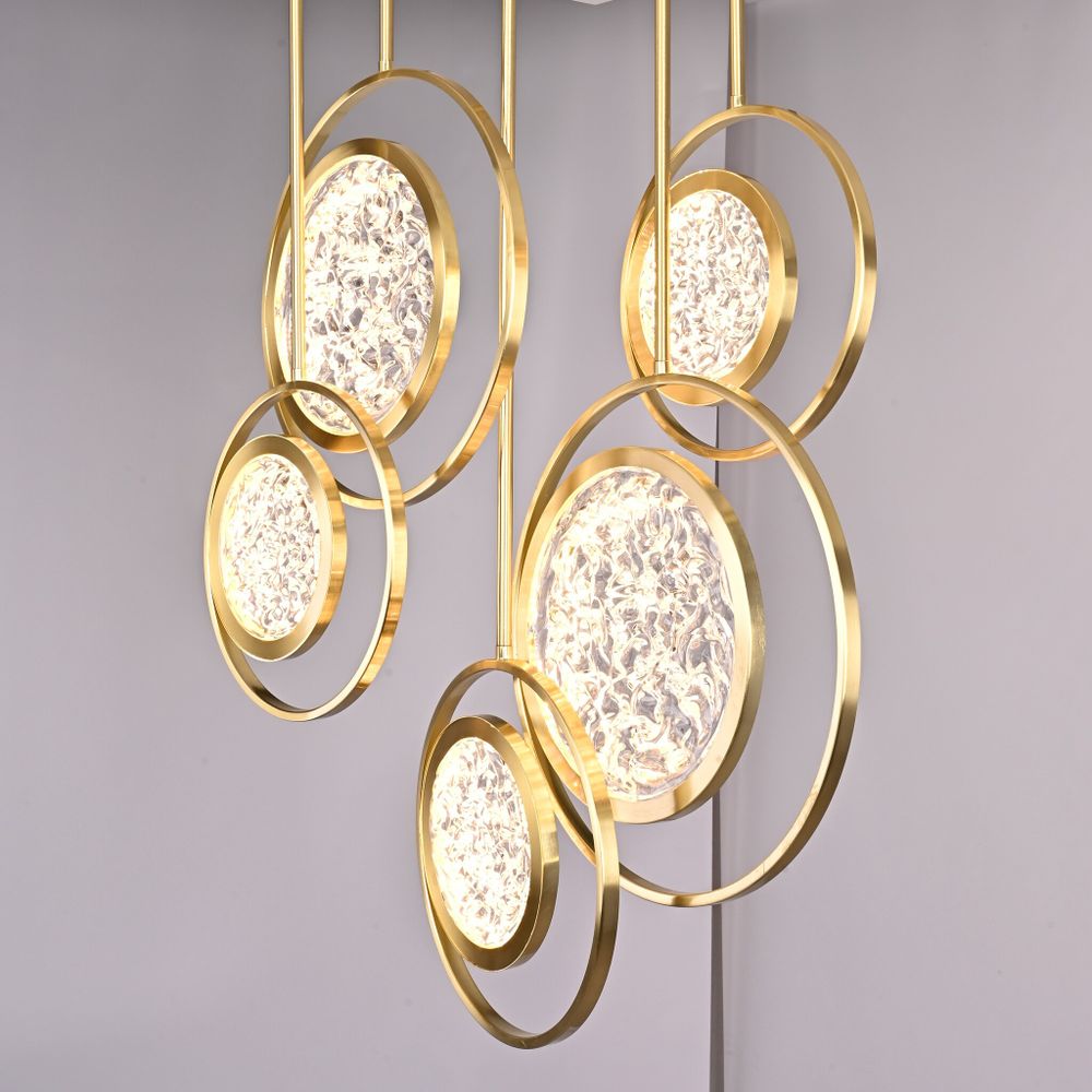 Дизайнерская люстра на штанге ЛУНА lighting collection L60