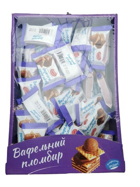 Вафельный Пломбир со вкусом шоколада TV Box 900 гр